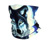 WHJSHOP wolf under moon Prints Multifunctional Sports Headband - Seamless Workout Throw, Neck Gaiter for Hiking, Cycling & Beach Days