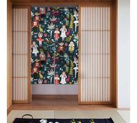 WHJSHOP Women's Nutcracker Ballet Xmas Dance Printing Curtain two Pieces Spliced 34x56in Fabric curtains, room dividers Fabric, Smooth & Not Easily Wrinkled