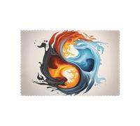 WHJSHOP Yin Yang Fire Water Prints Placemats Set of 6 12x18in - Transform Your Table into a Cozy Haven for Memorable Meals