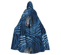 WHJSHOP Zebra in the vortex Prints Halloween Adult Hooded Cloak No Zipper, Comfortable & Durable for Role-Playing