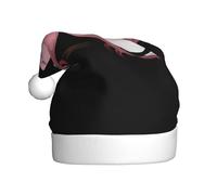 WHJSSF A pair of pink pigeons Printing Christmas Hat for Adult Halloween party usage