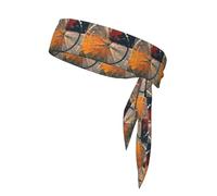 WHJSSF Abstract Bicycle Wheel Pattern Sports Double-Sided Headscarf for Women and Men Adjustable for All Head Circumferences
