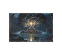 WHJSSF Ancient Tree of Wisdom Printing Placemats for Dining Table Set of 6 for Hotels, Homes, and Banquets as Decorative Table Decorations, Beautiful durable