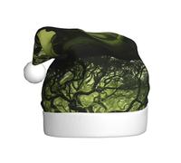 WHJSSF Ancient Trees Pattern Christmas Hat for Adult quality accessory soft, lightweight, and fluffy