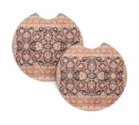 WHJSSF Antique Orientalist Art Prints Car Cup Coasters 2-Pack - Durable Neoprene Throw for a Spotless Ride - Protects Against Spills & Fits Most Vehicles