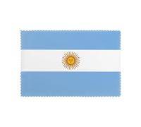 WHJSSF Argentine Flag Prints Placemats Set of 6 12x18in - Heavy-Duty Polyester Table Covers Built for Durability & Heat Resistance