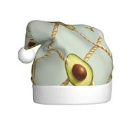 WHJSSF avocado rope skipping Picture Christmas Hat for Adult Festive Celebrations as a Gift for Men and Women