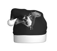 WHJSSF Bats in the Sky Picture Christmas Hat for Adult Festive Celebrations as a Gift for Men and Women