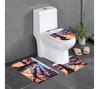 WHJSSF Beauty Grand Canyon Printed Bathroom Anti Slip Quick Drying Three Piece Set, Slip Quick Drying Durable Shower Bath mat
