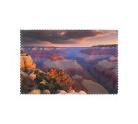 WHJSSF Beauty Grand Canyon Printing Placemats for Dining Table Set of 6 for Hotels, Homes, and Banquets as Decorative Table Decorations, Beautiful durable