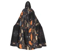 WHJSSF Black Labrador Prints Halloween Adult Hooded Cloak is a super large, comfortable, and durable cloak