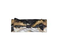 WHJSSF Black White Gold Foil Marble Prints Baby Bow Headband - Soft & Stretchy Newborn Accessory for Photoshoots & Baby Showers - Gentle, Cute & Adorable Headwear for Infants