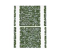 WHJSSF Blue Greeting Card Abstract maze Printed Perfect for Valentine's Day, Wedding Anniversary & Party Invitations