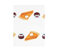 WHJSSF Blue Greeting Card Pumpkin Pie and Cranberry Jam Printed Perfect for Valentine's Day, Wedding Anniversary & Party Invitations