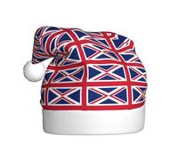WHJSSF British flag Pattern Christmas Hat Durable for Adult for Halloween, Christmas, New Year