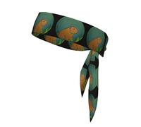 WHJSSF Capybara in the mirror Picture Sports Double-Sided Headscarf Quick Drying, Moisture Wicking for Women, Girls, and Men