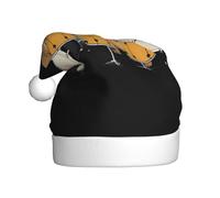 WHJSSF Capybara playing drums Picture Christmas Hat for Adult Making It a Fun and Durable Gift for Men and Women