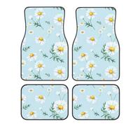 WHJSSF Car Foot Mat Four-Piece Set: Smooth Surface, Non-Slip Bottom