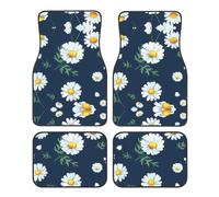WHJSSF Car Foot Mat Four-Piece Set: Smooth Surface, Non-Slip Bottom