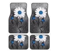 WHJSSF Car Foot Mat Four-Piece Set: Smooth Surface, Non-Slip Bottom
