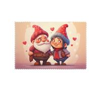 WHJSSF Cartoon Dwarf Couple Prints Placemats Set of 6 12x18in - Heavy-Duty Polyester Table Covers Built for Durability & Heat Resistance