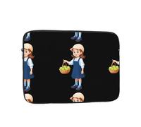 WHJSSF Cartoon Little Girl Selling Apples Prints Portable Laptop Sleeve 12 inch for Business Travel, School, Office, Daily Use