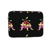 WHJSSF Cherries on a Pile of Colorful Ribbons Prints Portable Laptop Sleeve 17 inch for Business Travel, School, Office, Daily Use
