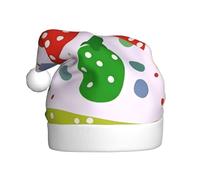 WHJSSF Circles on vegetables Picture Christmas Hat for Adult Making It a Fun and Durable Gift for Men and Women