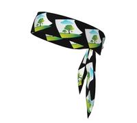 WHJSSF Color drawing on white paper Picture Sports Double-Sided Headscarf Quick Drying, Moisture Wicking for Women, Girls, and Men