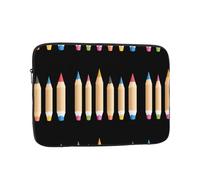 WHJSSF Colored Pencils to Draw The World Prints Portable Laptop Sleeve 13 inch for Business Travel, School, Office, Daily Use