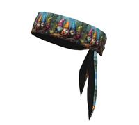 WHJSSF Colorful Gnomes Picture Sports Double-Sided Headscarf Quick Drying, Moisture Wicking for Women, Girls, and Men