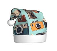 WHJSSF cool camera collection Picture Christmas Hat for Adult Festive Celebrations as a Gift for Men and Women