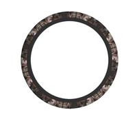 WHJSSF Cowboy Black Hat Western Boots Prints Neoprene Steering Wheel Layer - Engineered for Durability & Universal Vehicle Fit