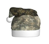 WHJSSF Crab at the Bottom of the Lake Picture Christmas Hat for Adult Soft and Fluffy Brim, Lightweight Comfort