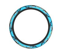 WHJSSF Cute Dolphins Prints Neoprene Steering Wheel Layer - Engineered for Durability & Universal Vehicle Fit