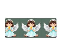 WHJSSF Cute little angel Prints Extended Mouse Pad 12x31.5in
