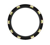WHJSSF Cute Little Durian Prints Neoprene Steering Wheel Layer - Engineered for Durability & Universal Vehicle Fit