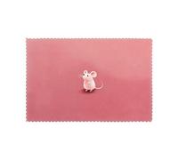 WHJSSF Cute Little Mouse Prints Placemats Set of 6 12x18in - Durable Table Layers with Heat-Resistant & Wrinkle-Free Polyester