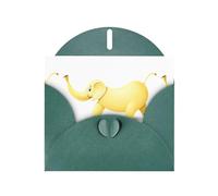WHJSSF Dark Green Greeting Card Funny banana elephant Printed Perfect for Valentine's Day, Wedding Anniversary & Party Invitations