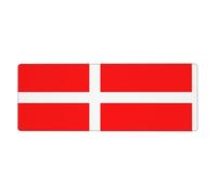 WHJSSF Denmark Danish Flag Prints Extended Mouse Pad 12x31.5in