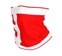 WHJSSF Denmark Danish Flag Prints Multifunctional Sport Headband - Seamless Stretch Neck Gaiter for Running, Hiking, Cycling & Travel - Lightweight, Breathable & Quick-Drying