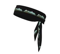 WHJSSF Distant snow-capped mountains Pattern Sports Double-Sided Headscarf for Women and Men Adjustable for All Head Circumferences