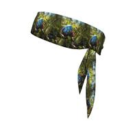 WHJSSF Easter eggs in the grass Pattern Sports Double-Sided Headscarf for Women and Men Adjustable for All Head Circumferences