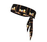WHJSSF Easter eggs on the swing Pattern Sports Double-Sided Headscarf for Women and Men Adjustable for All Head Circumferences
