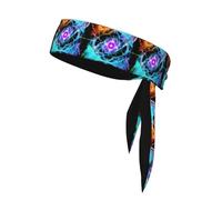 WHJSSF Eight Dimensional Space Picture Sports Double-Sided Headscarf Quick Drying, Moisture Wicking for Women, Girls, and Men