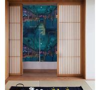 WHJSSF Empty seats on the last train Printed Door curtain partition splicing privacy protection suitable for kitchen, bathroom, room 34x56in