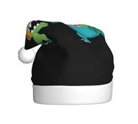 WHJSSF Fighting little monsters Pattern Christmas Hat for Adult quality accessory soft, lightweight, and fluffy