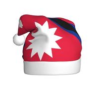 WHJSSF Flag of Nepal Picture Christmas Hat for Adult Making It a Fun and Durable Gift for Men and Women
