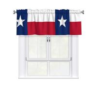 WHJSSF Flag of Texas Prints Housewarming Gift - Peach Skin Window Valance 54x18 for a Cozy Kitchen Refresh