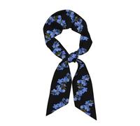 WHJSSF Forget-me-not Pattern Women's Fashion Scarf, a versatile accessory soft, silky